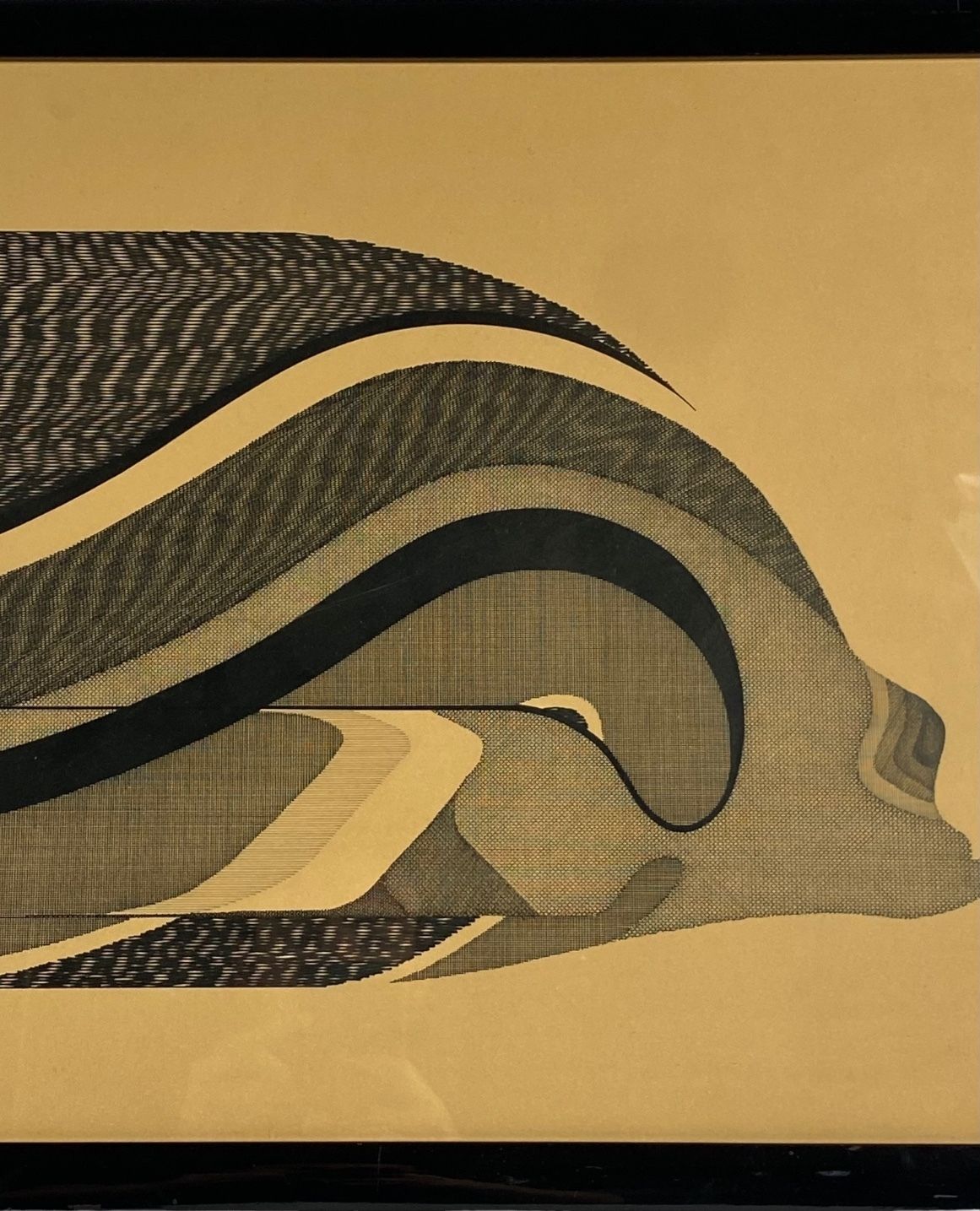 750.0 Abbahao, Untitled Great Stylized Fish, China On Paper, Italy 1976 photo