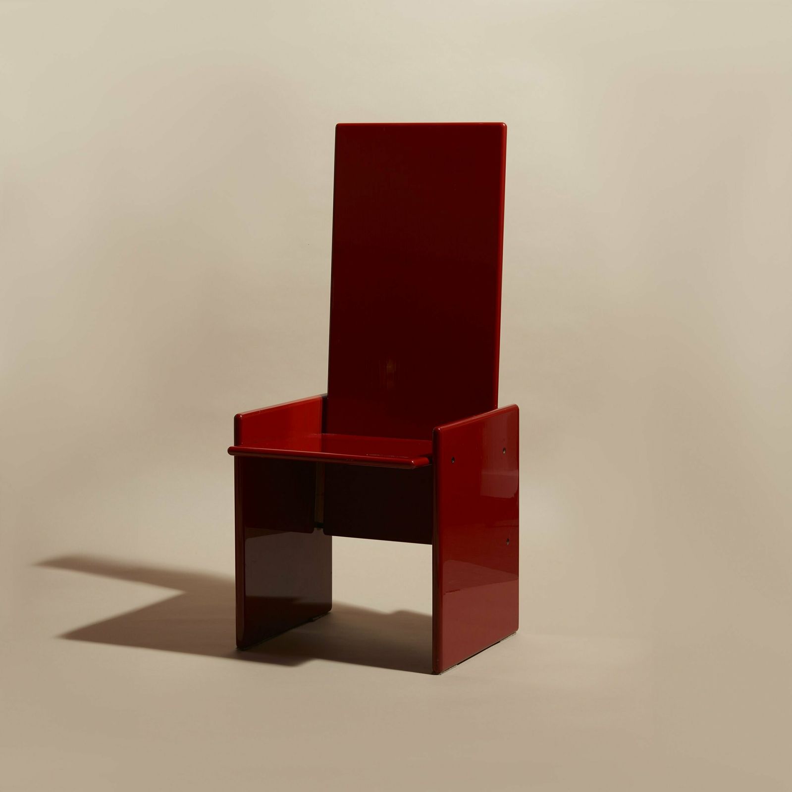Italian Modern Red Wood Kazuki Chair photo furniture