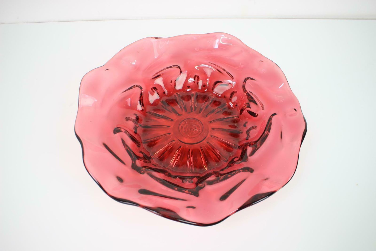 1960s Czech Art Glass Bowl By Josef Hospodka For Chribska Glassworks photo buy