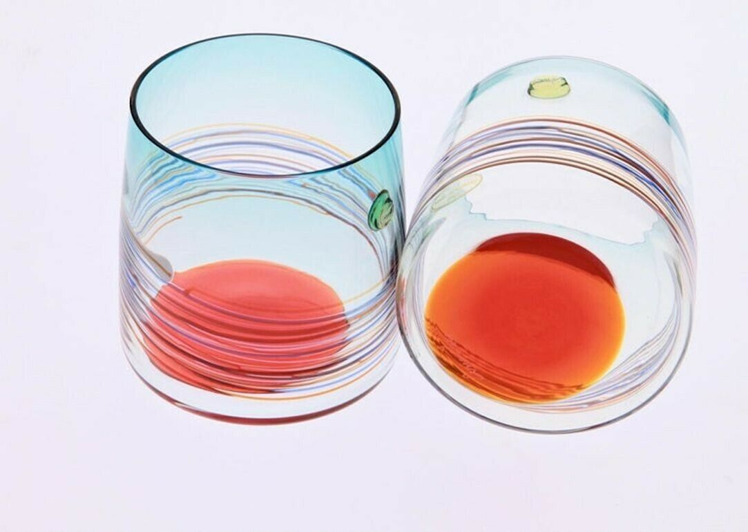 Set Of 10 Murano Tumblers, Cenedese Sfumato 1960, Young Collection, Masterpieces photo 2400.0