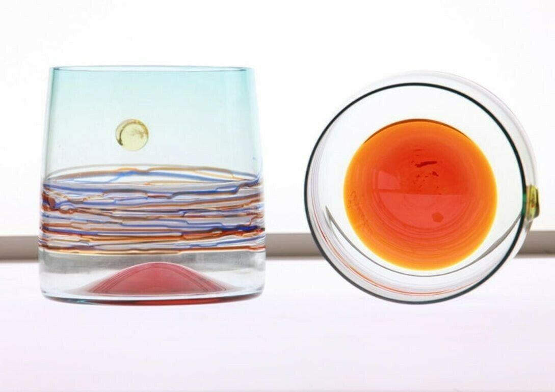 photo for sale Set Of 10 Murano Tumblers, Cenedese Sfumato 1960, Young Collection, Masterpieces