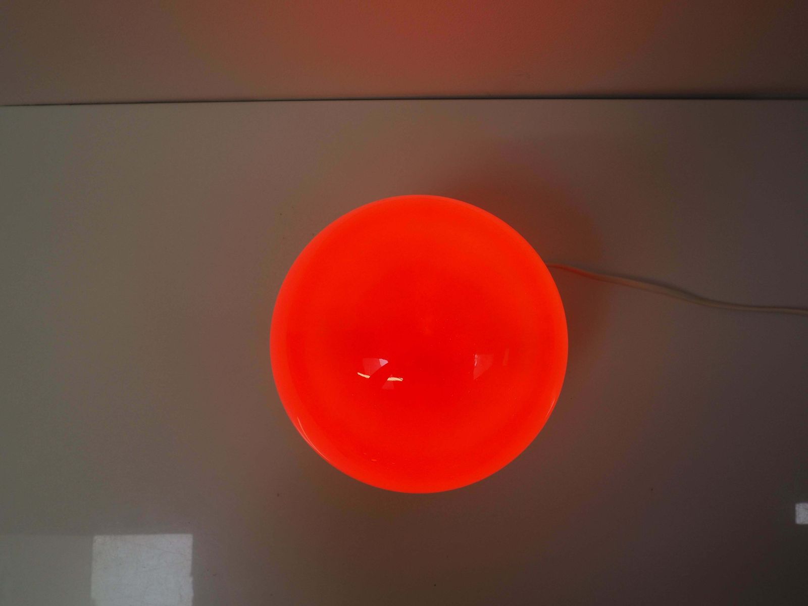 photo furniture All Glass Table Lamp By Valasske Mezirici, 1960s, Czechoslovakia
