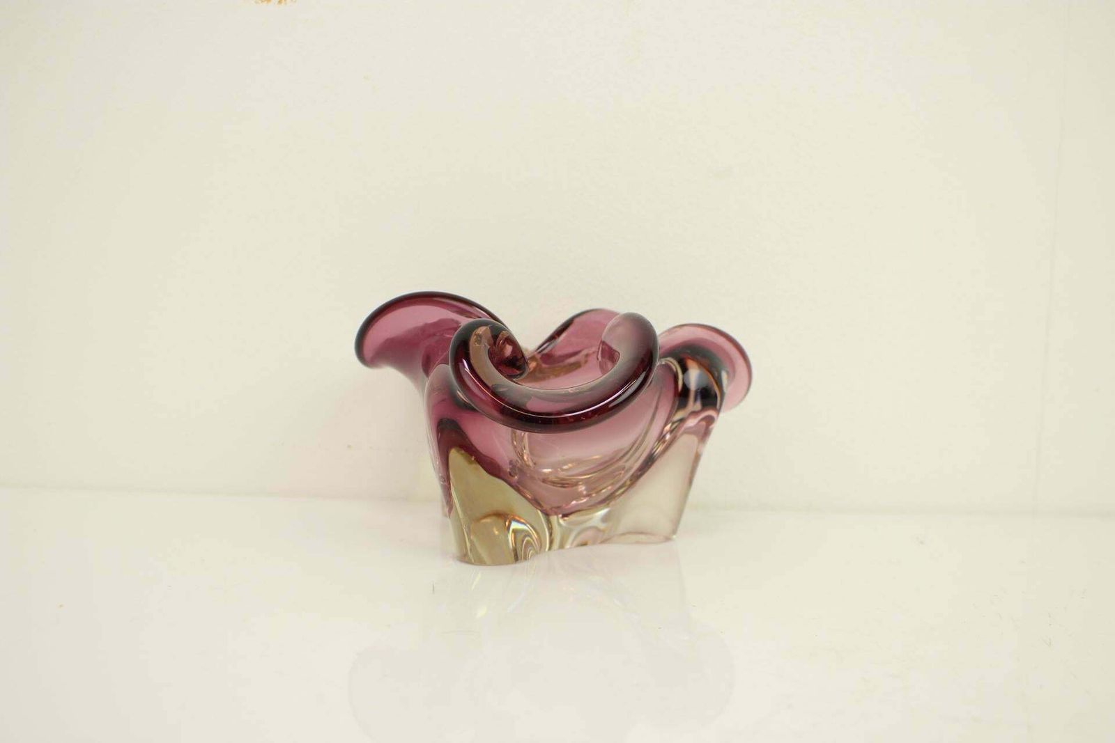 Art Glass Ashtray By Josef Hospodka, 1960's Czechoslovakia photo 219.0