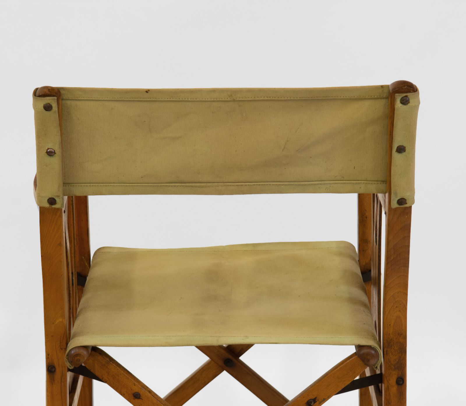 Antique Folding Chair Royal Military Interest Smith's Lawn Windsor 1915 Silver Plaque photo vinterior