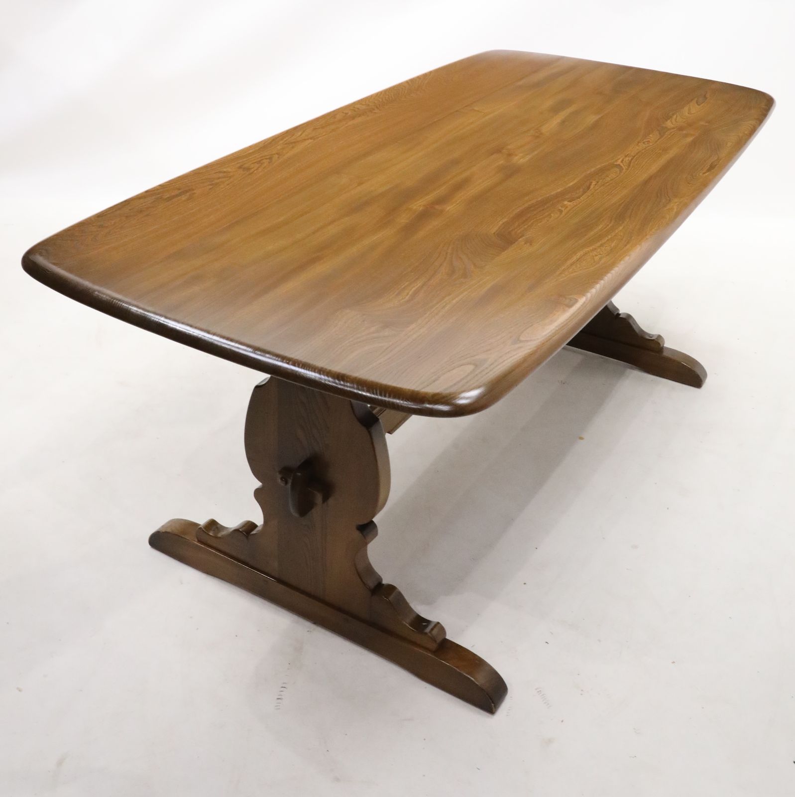Ercol Elm Dining Table Plank Top Retro Golden Dawn Finish Free Uk Delivery* photo buy