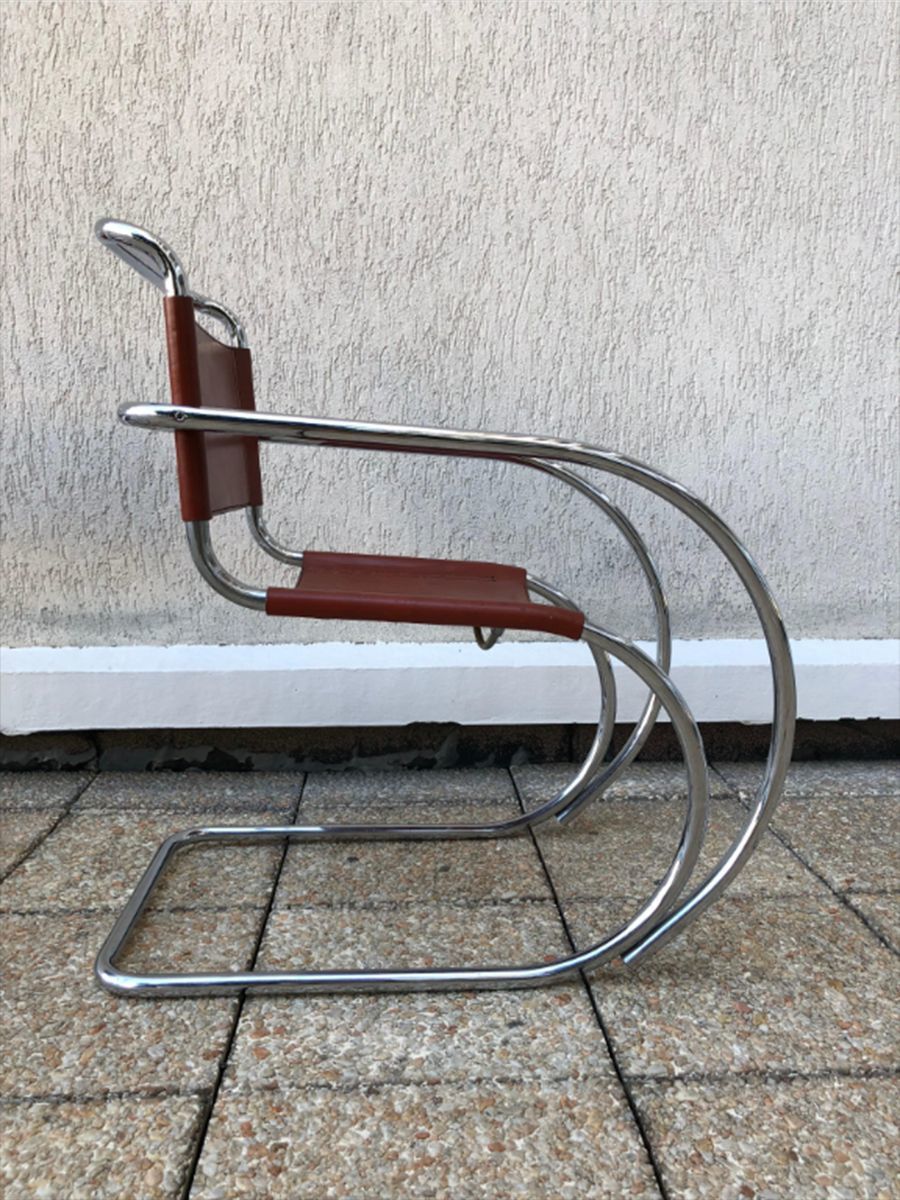 Model Mr20 Side Chairs By Ludwig Mies Van Der Rohe, 1960s, Set Of 2 photo vinterior