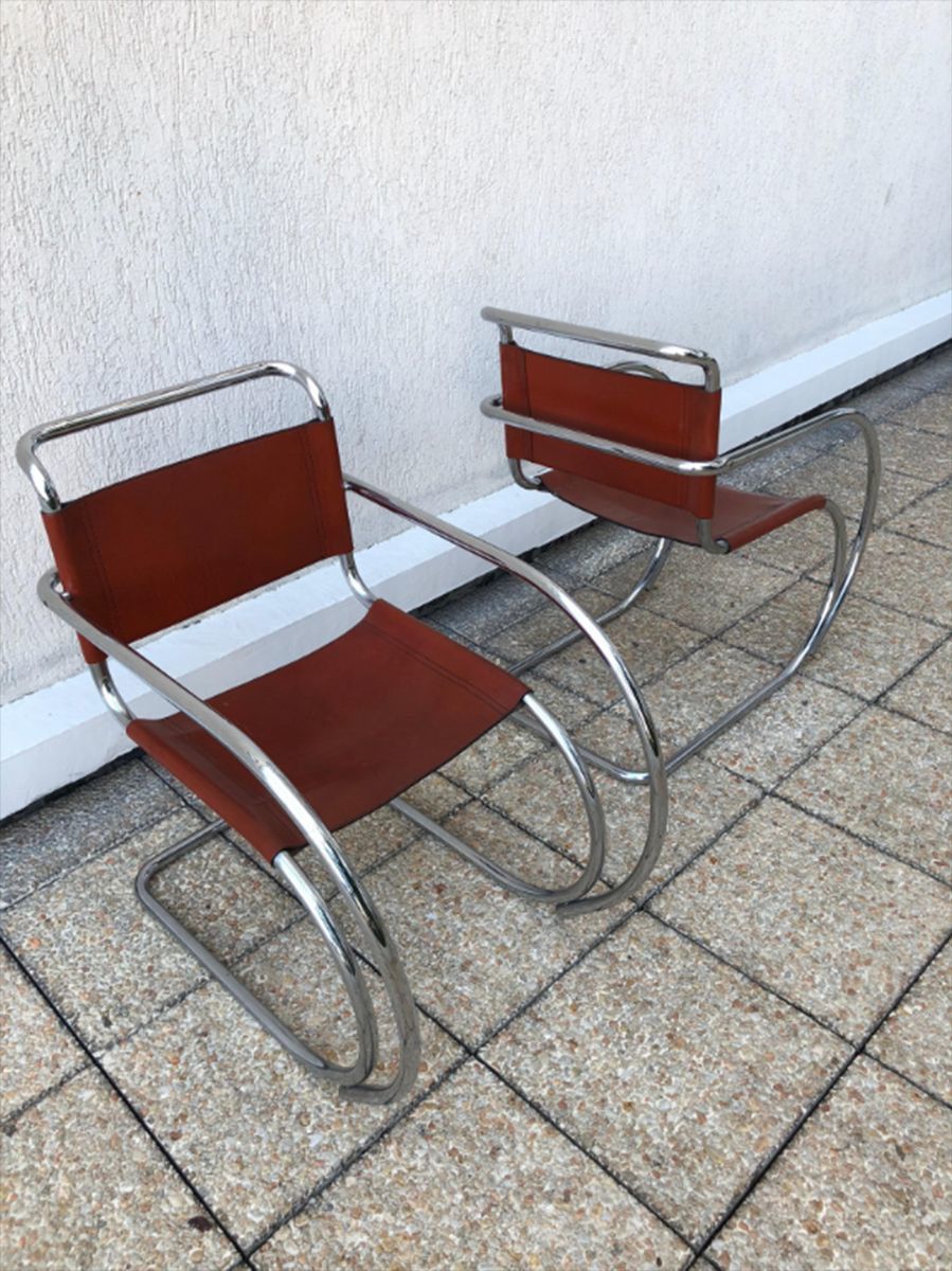 Model Mr20 Side Chairs By Ludwig Mies Van Der Rohe, 1960s, Set Of 2 photo buy