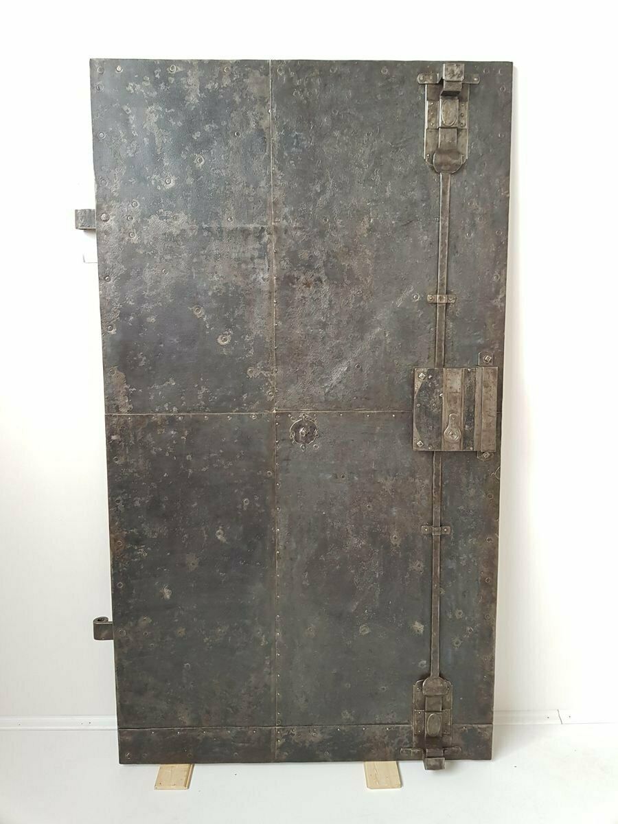 Antique  Iron Plated Door, 18th Century, Bohemia photo furniture