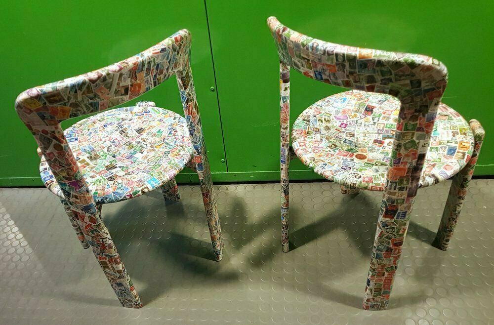 Upcycled Dining Chairs  By  Bruno Rey For Kusch & Co, 1970s, Set Of 2 photo furniture