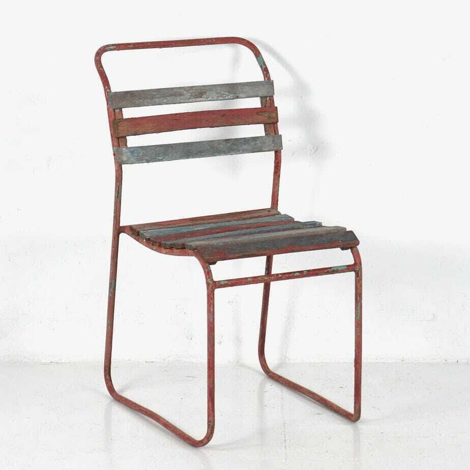Antique Garden Chairs (C.1900). Set Of 4 Pieces #6 photo vinterior