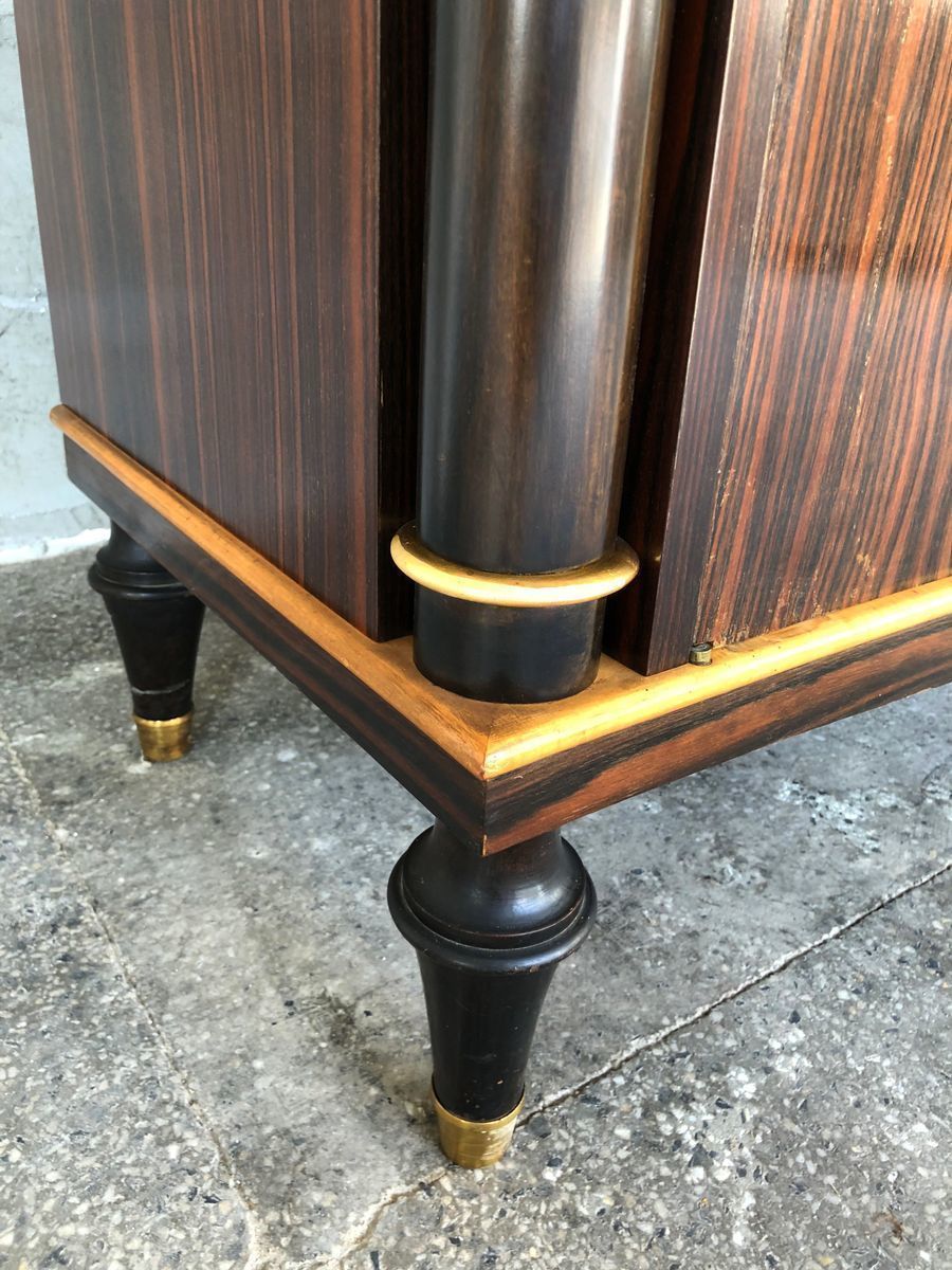 photo vinterior French Macassar Art Deco Masterpiece Sideboard, 1940s