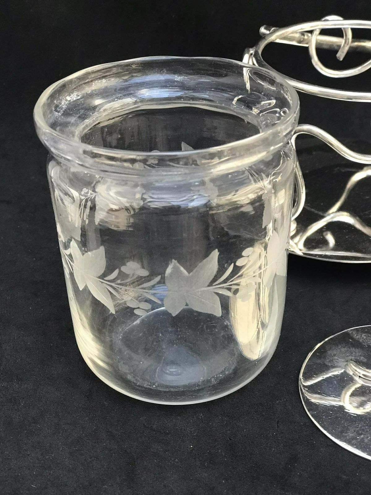 Condiment Jar Mustard Jar Jam Jar Mustard Pot Jelly Honey With Spoon Server British Crystal Bowl Breakfast Table Christmas Wedding Gift photo for sale