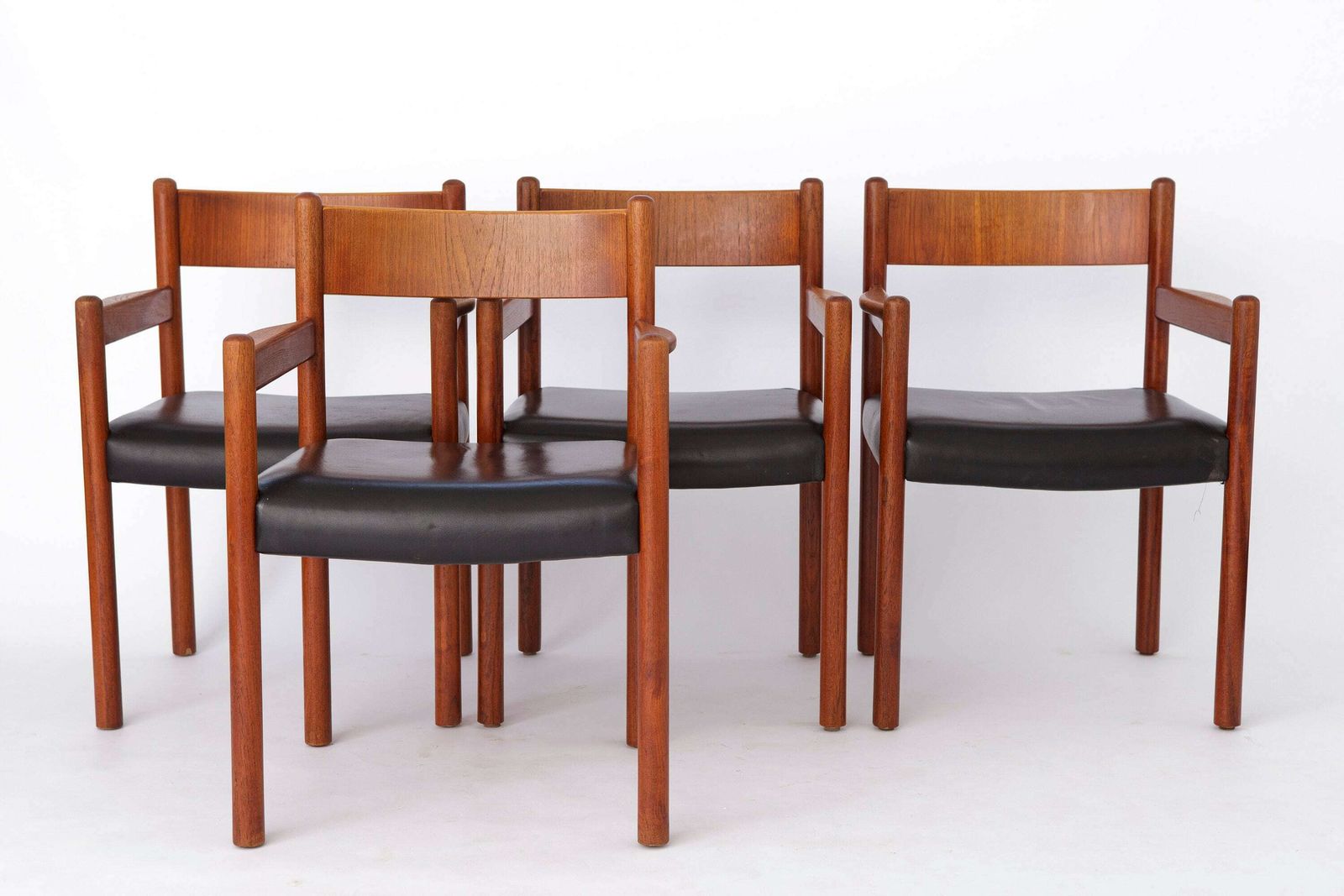 4 Of 8 Vintage Armchairs, 1960s, Danish, Teak
