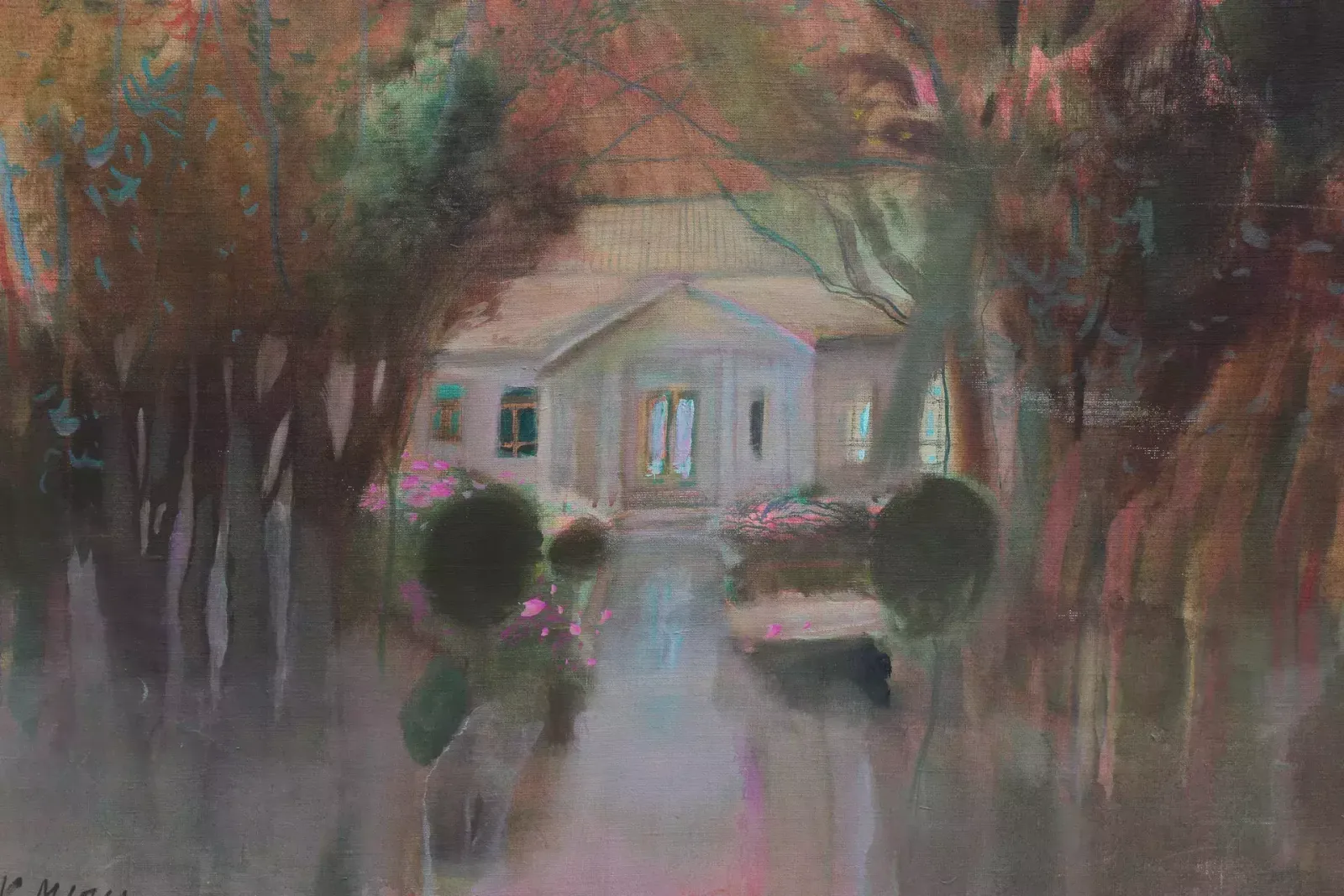 Garden Near The House, 21st Century photo Art