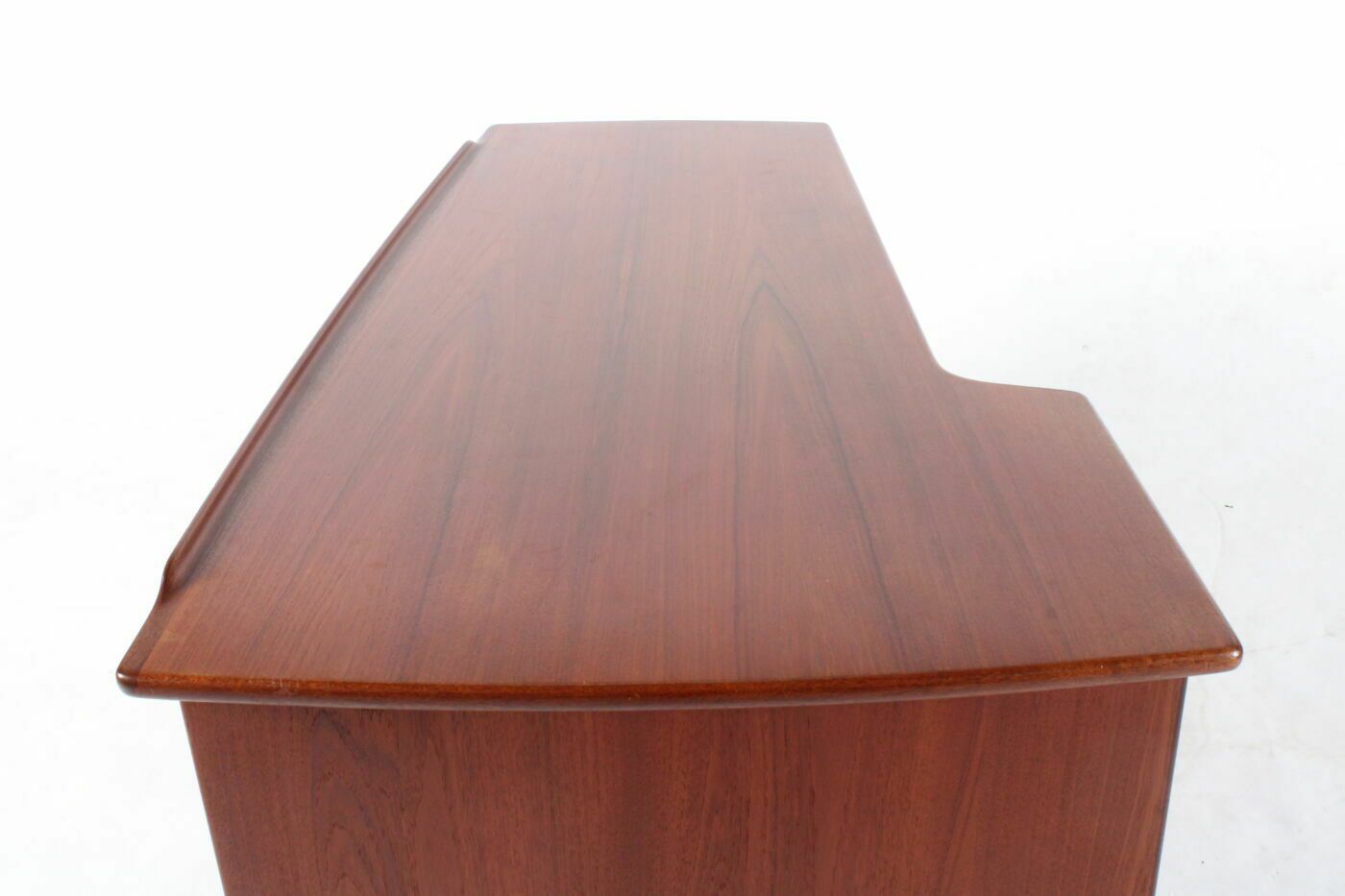 Beautiful Boomerang Style Scandanavian Desk In Teak By Goran Strand For Lelangs Mobelfabrik photo vintage