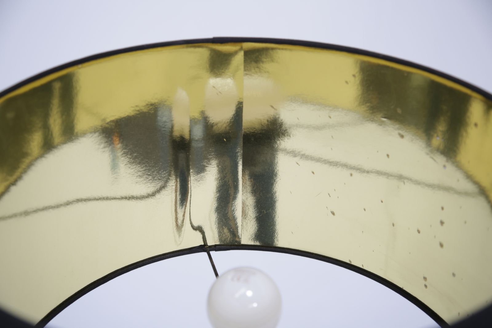 photo furniture Brass Floor Lamp With Drum Shade, Model G 025, By Alf Svensson, Bergboms, Sweden, 1960s.