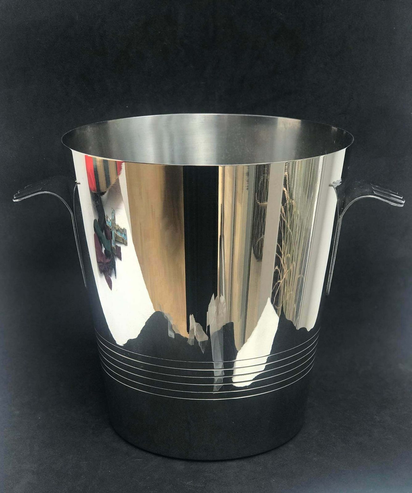Champagne Bucket Letang Remy France Vintage Bottle Bucket Ice Bucket Two Handles Man Cave Gift Stainless Steel 18/10 Wine Cooler photo furniture