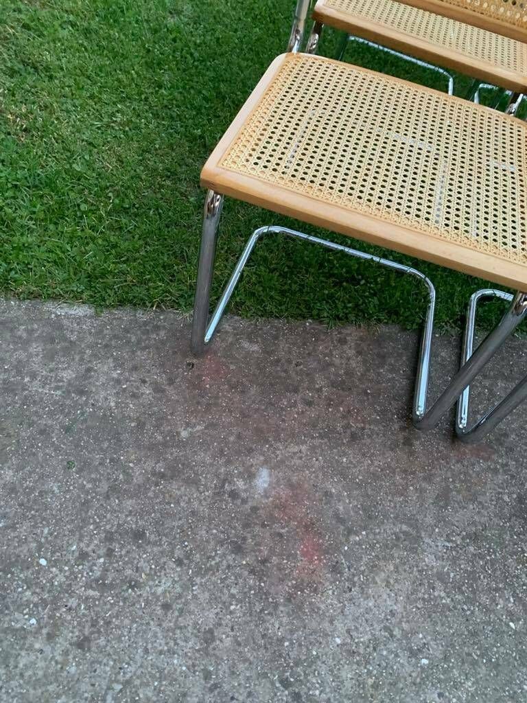 Mid Century Modern Italian Marcel Breuer B32 Cesca Chair, 70s Set Of 8 photo 3261.0