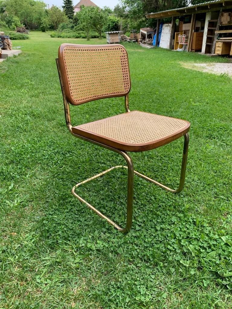 Mid Century Modern Italian Marcel Breuer B32 Cesca Chair, 70s photo furniture