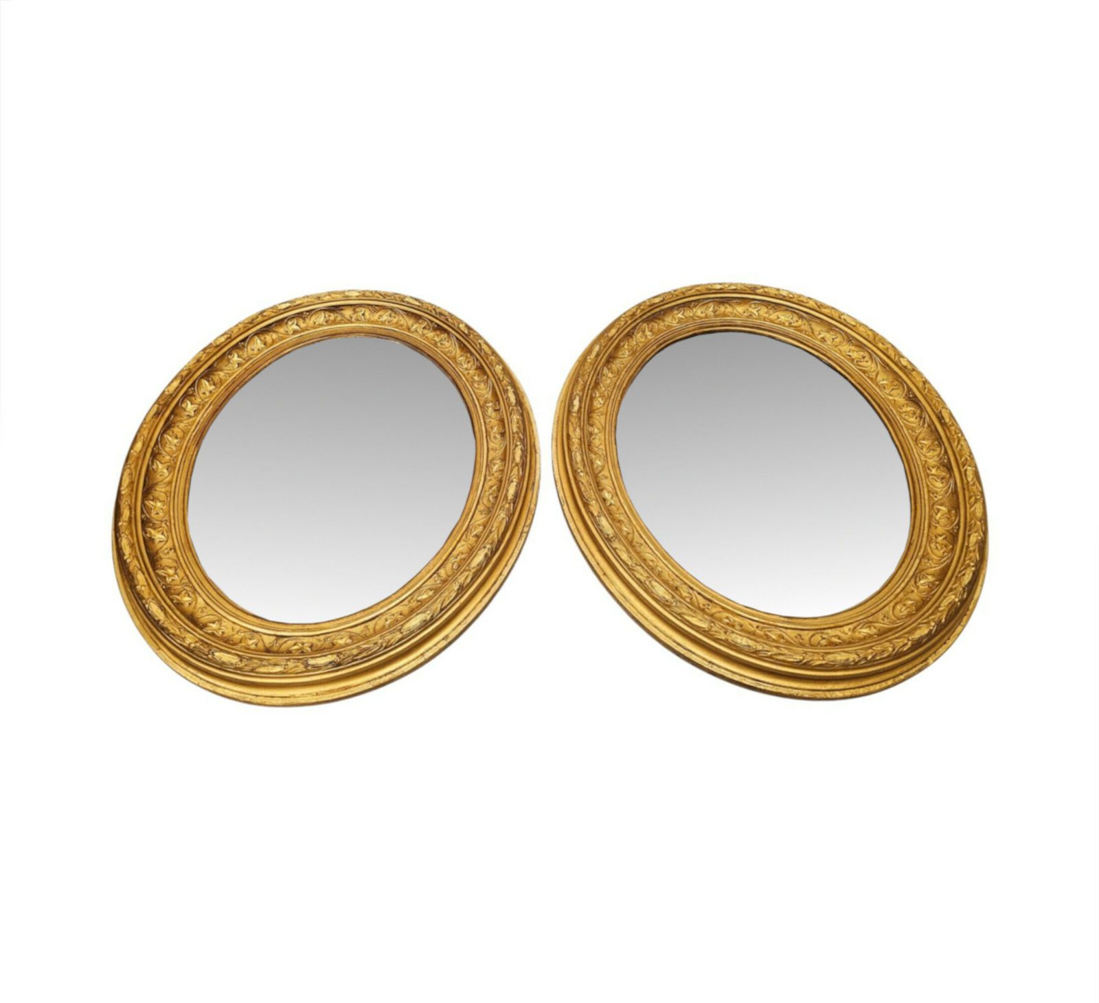 A Very Rare And Fine Pair Of 19th Century Giltwood Mirrors photo for sale