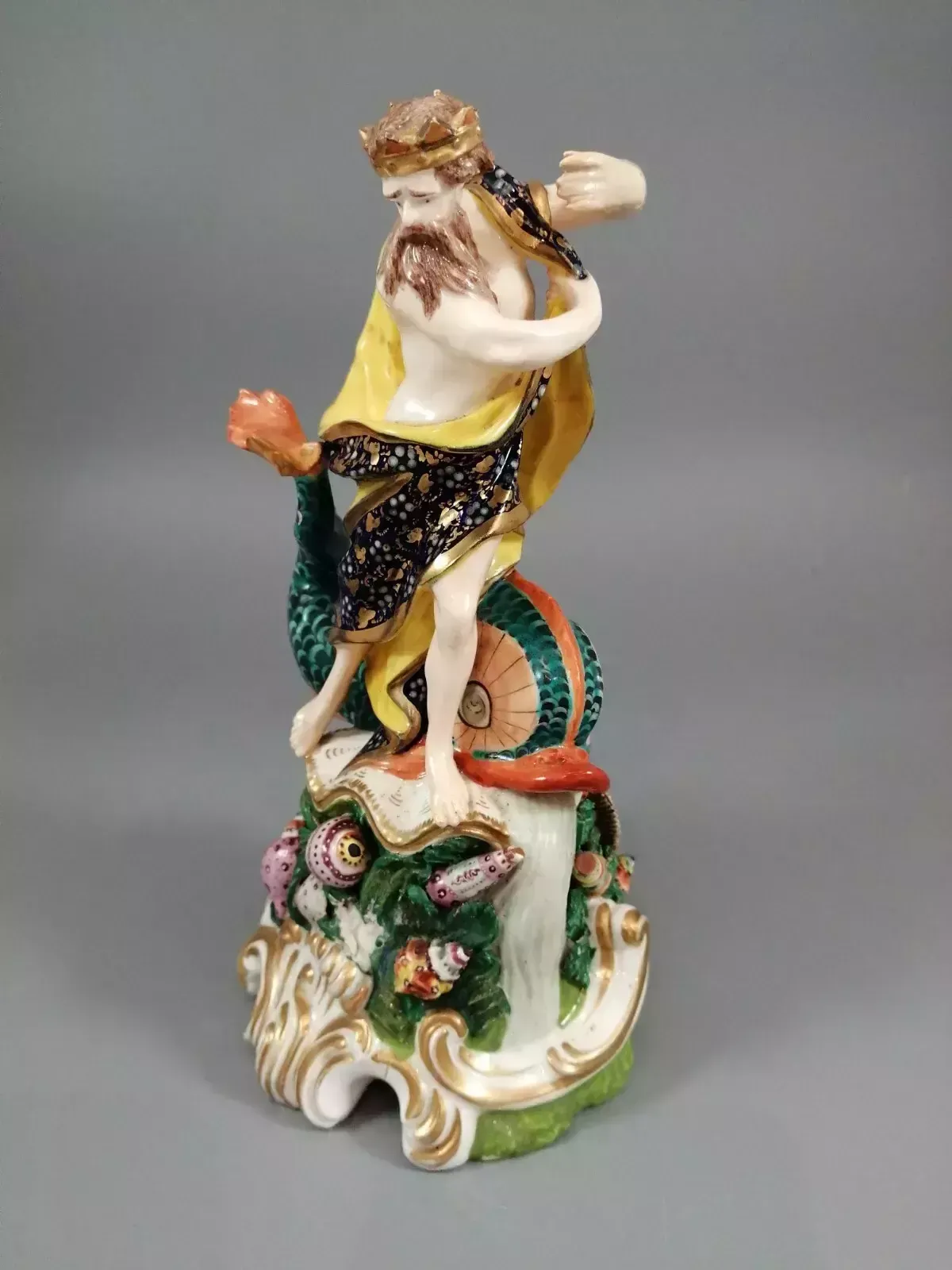 Derby Porcelain Figure Of Neptune,Bloor Period ,C.1830 photo furniture