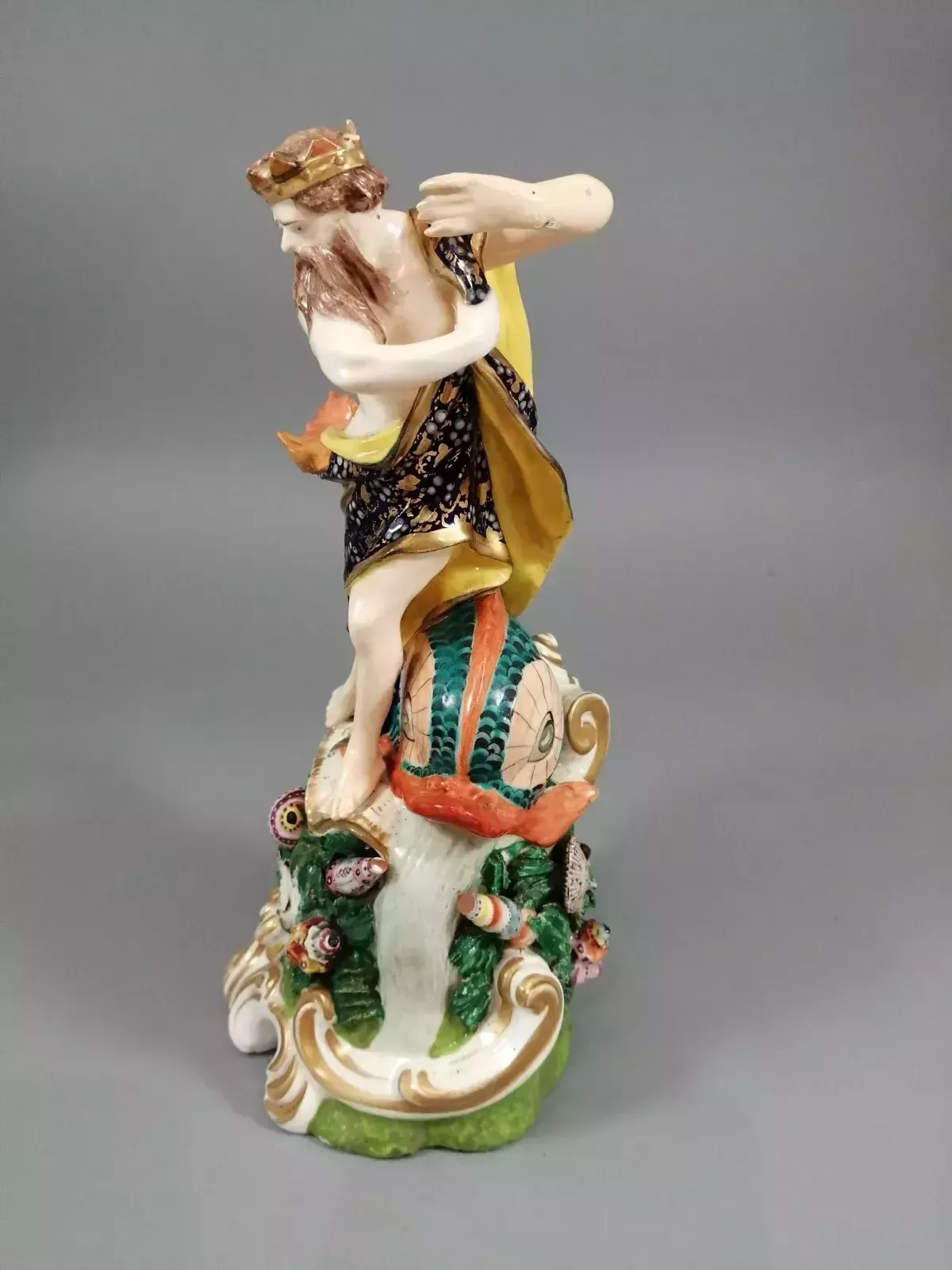 Derby Porcelain Figure Of Neptune,Bloor Period ,C.1830 photo for sale