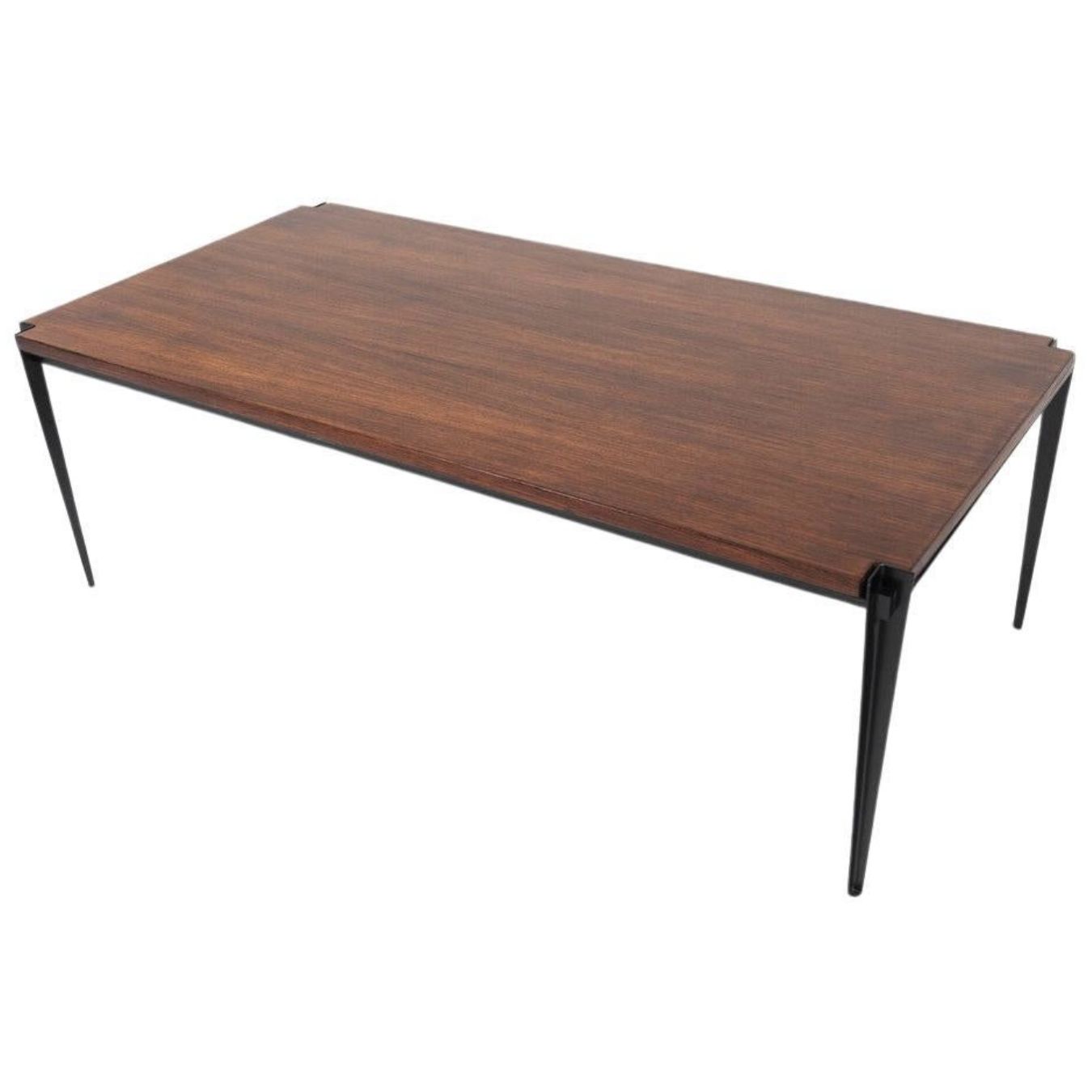 Mid Century Modern Wooden Coffee Table By Osvaldo Borsani, Italy