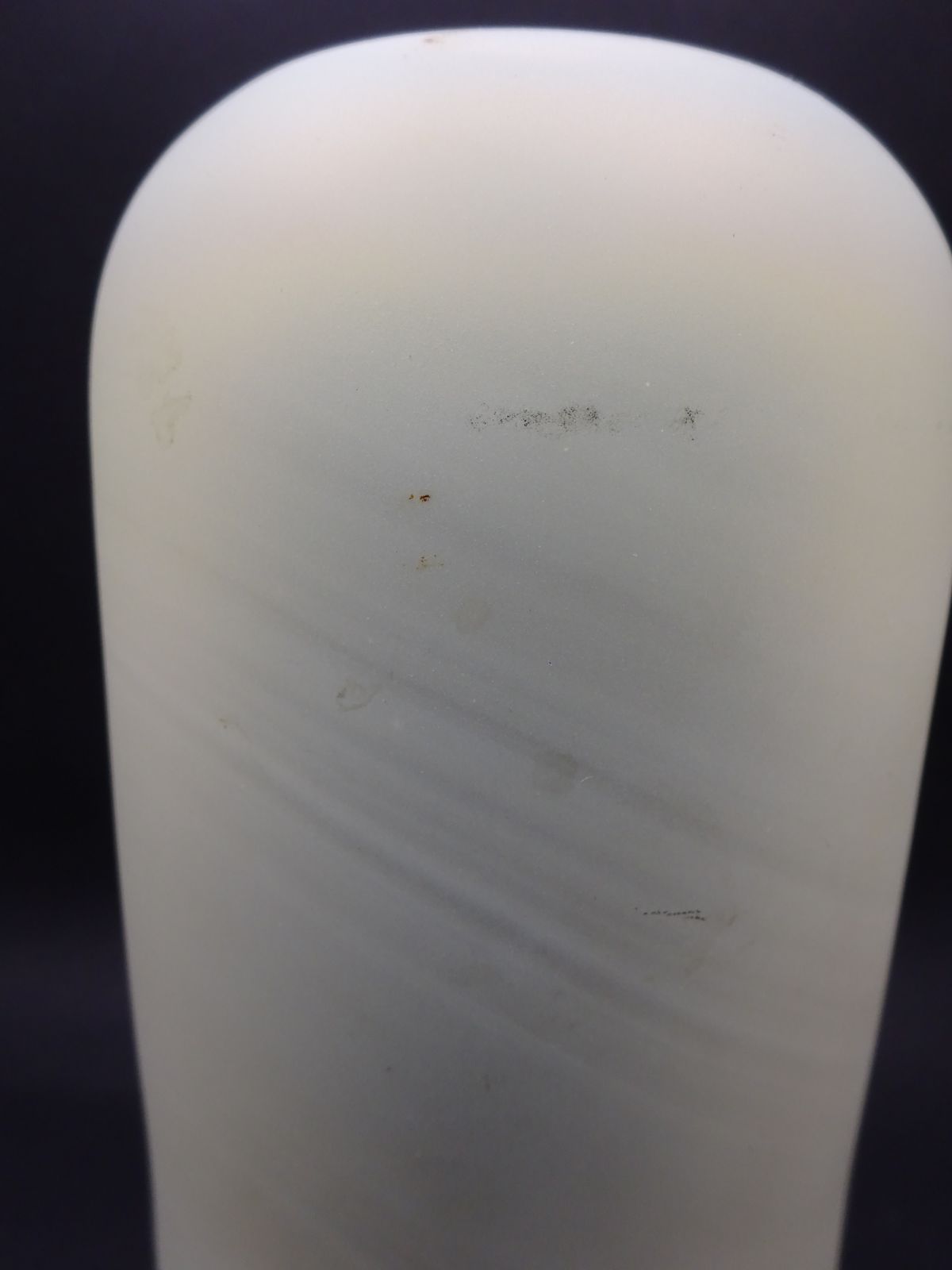 Late 1800/Early 1900s Frosted Uranium Glass Light Shade photo for sale