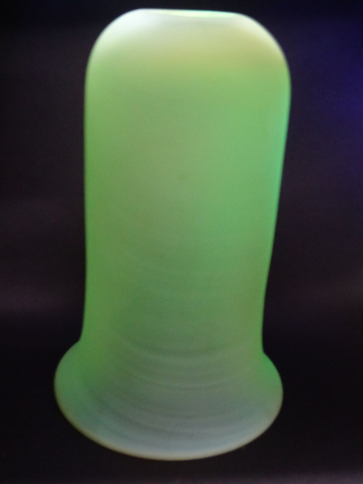 Late 1800/Early 1900s Frosted Uranium Glass Light Shade