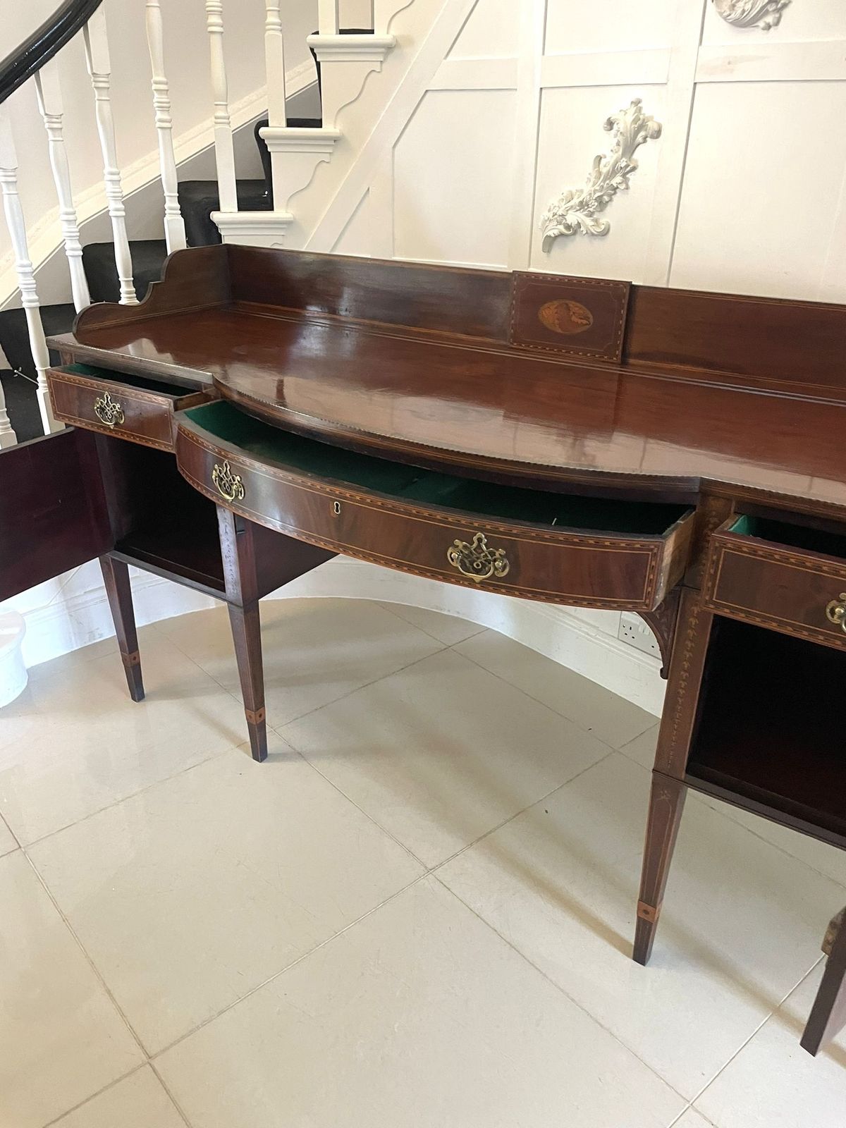Magnificent Quality Large Antique 18th Century Inlaid Mahogany Sideboard photo buy