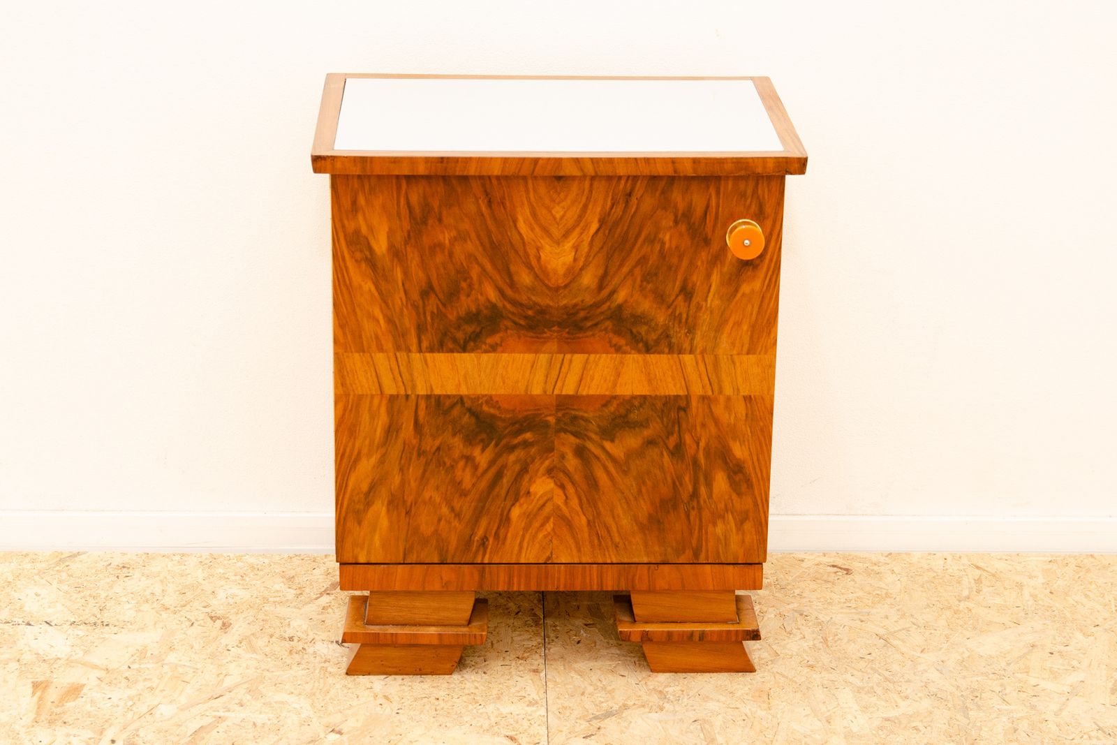 Elegant Fully Renovated Art Deco Night Stand, 1930s, Bohemia photo furniture