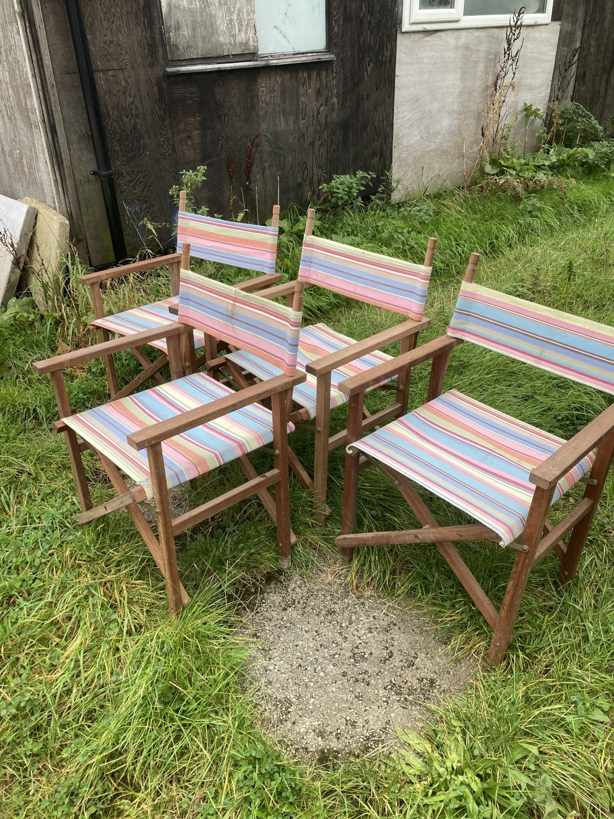 Set Of 4 Vintage Directors Chairs photo 345.0