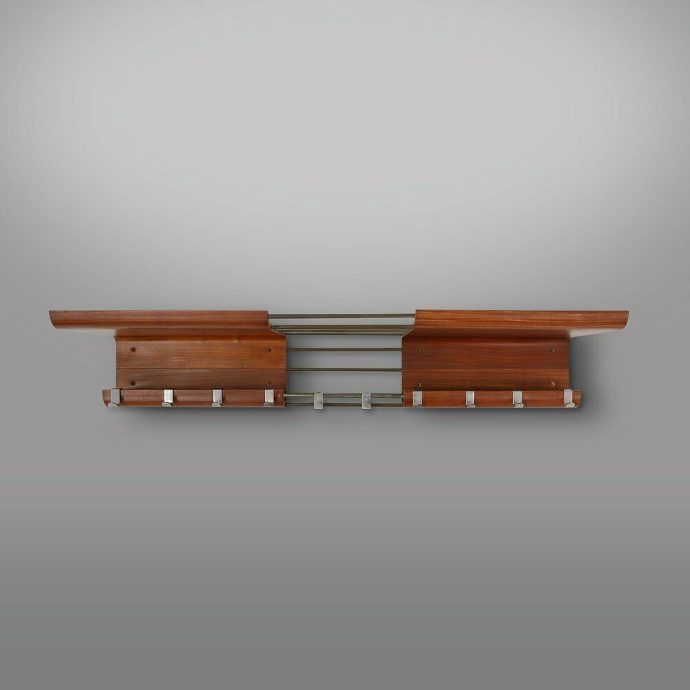 Mid Century Coatrack In Bent Plywood Attributed To De Coene, Belgium, 1960s