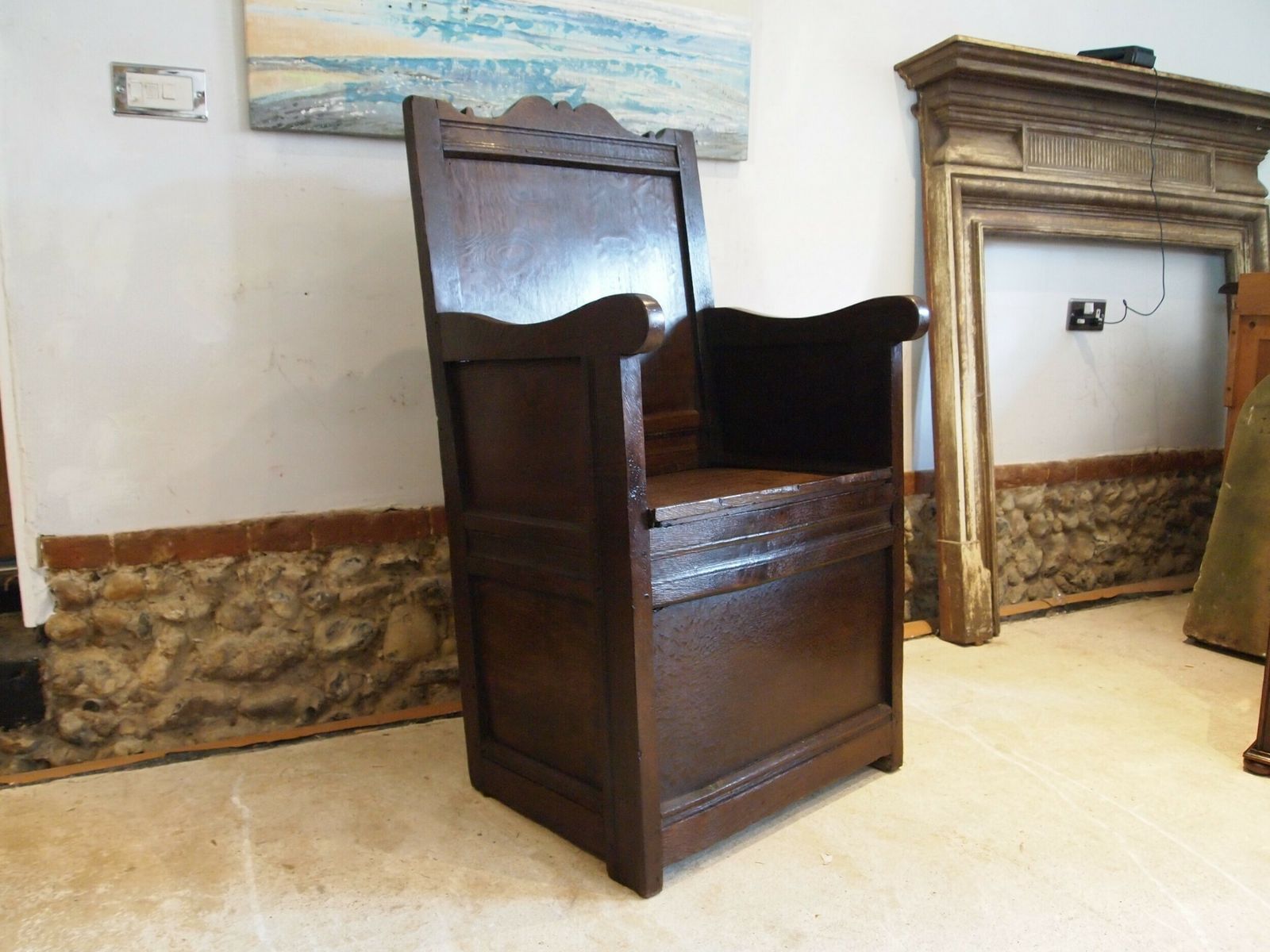 Chair Rare George I Scottish Lambing Chair Oak C1720