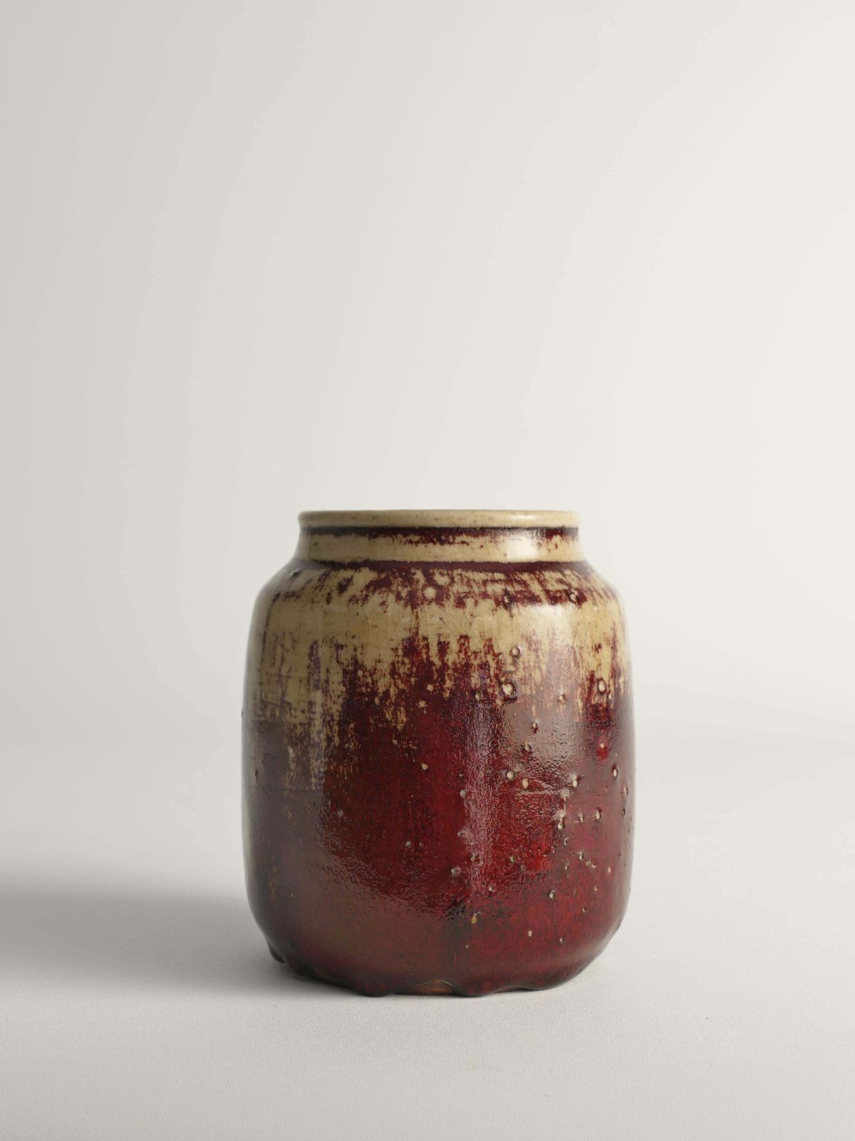 Unique Oxblood Glazed Stoneware Pieces, By Henning Nilsson, Set Of 3 photo vintage