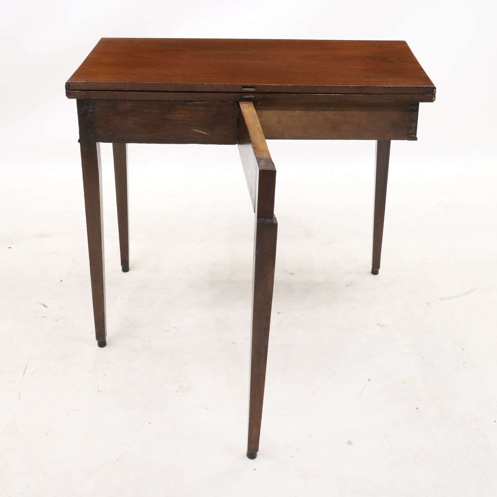 Early Victorian Mahogany Side Table Fold Over Top Free Uk Delivery photo vintage
