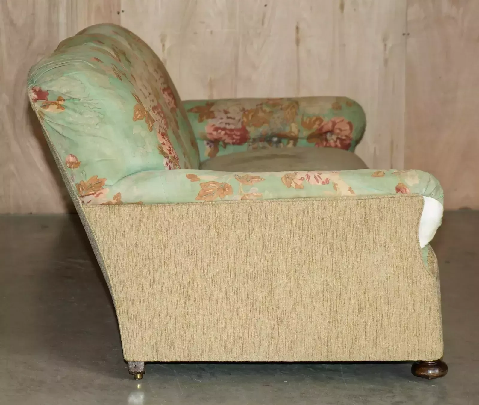 photo vinterior Antique Victorian Maple & Co Howard English Country House Sofa Part Of Suite