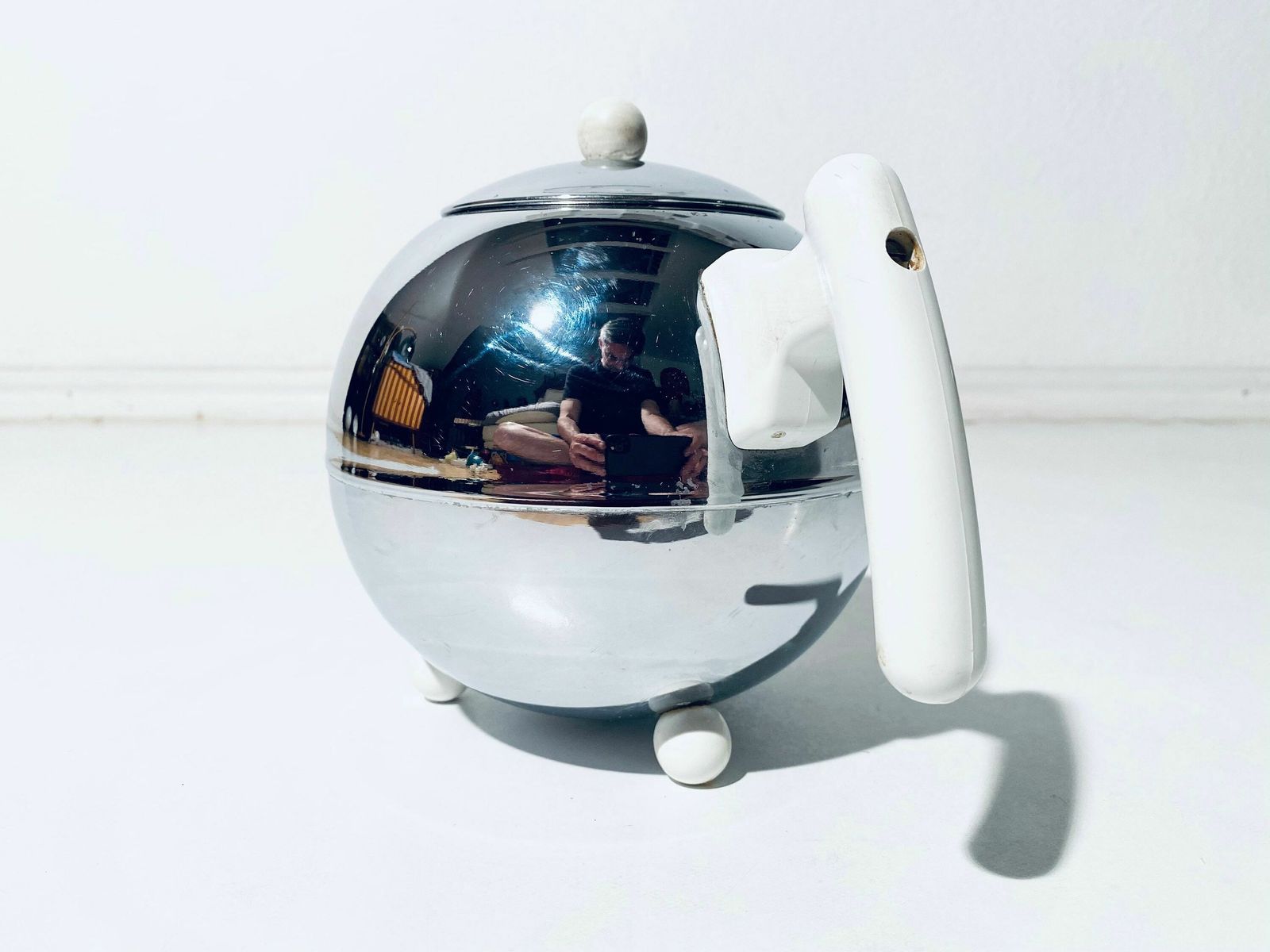 Bredemeijer Duet Bella Silver Tea Pot Hilversum Holland / Classic Vintage Decor photo 95.0