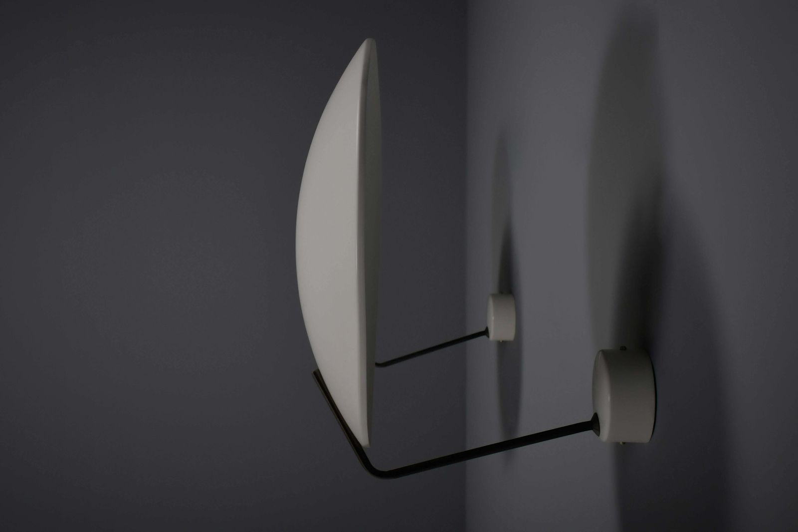 Set Of Two Metal Stilnovo Mod. 232 Sconces Designed By Bruno Gatta, Italy 1962 photo vintage