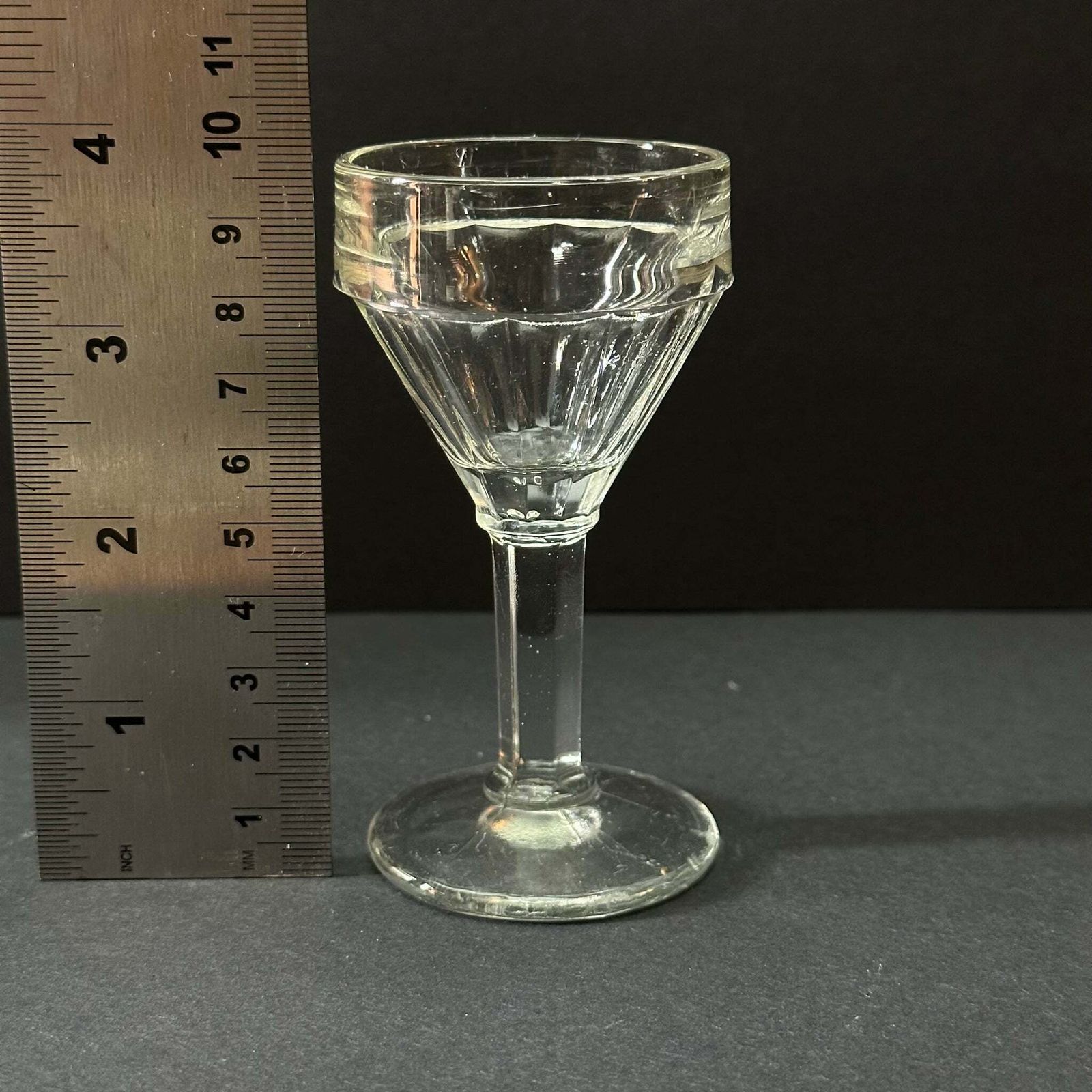 Stemmed Bistro Glasses   Shots/Sherry   Set Of 6   French Vintage photo for sale