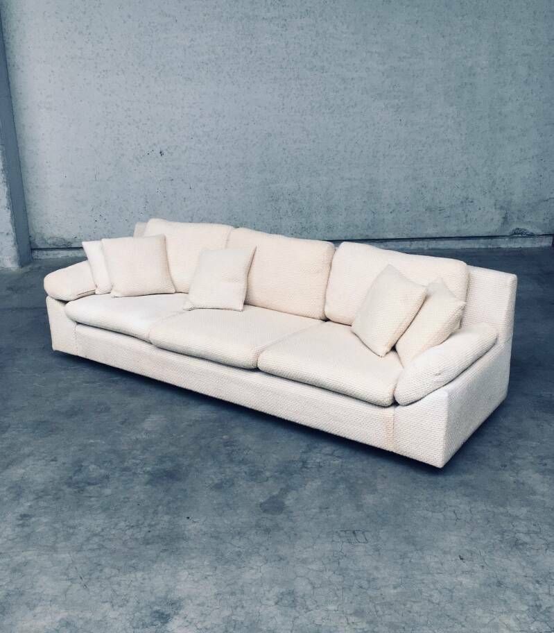 Driezitsbank – Mid Century Modern Design – Bouclé Wol – Jaren 1960 photo buy