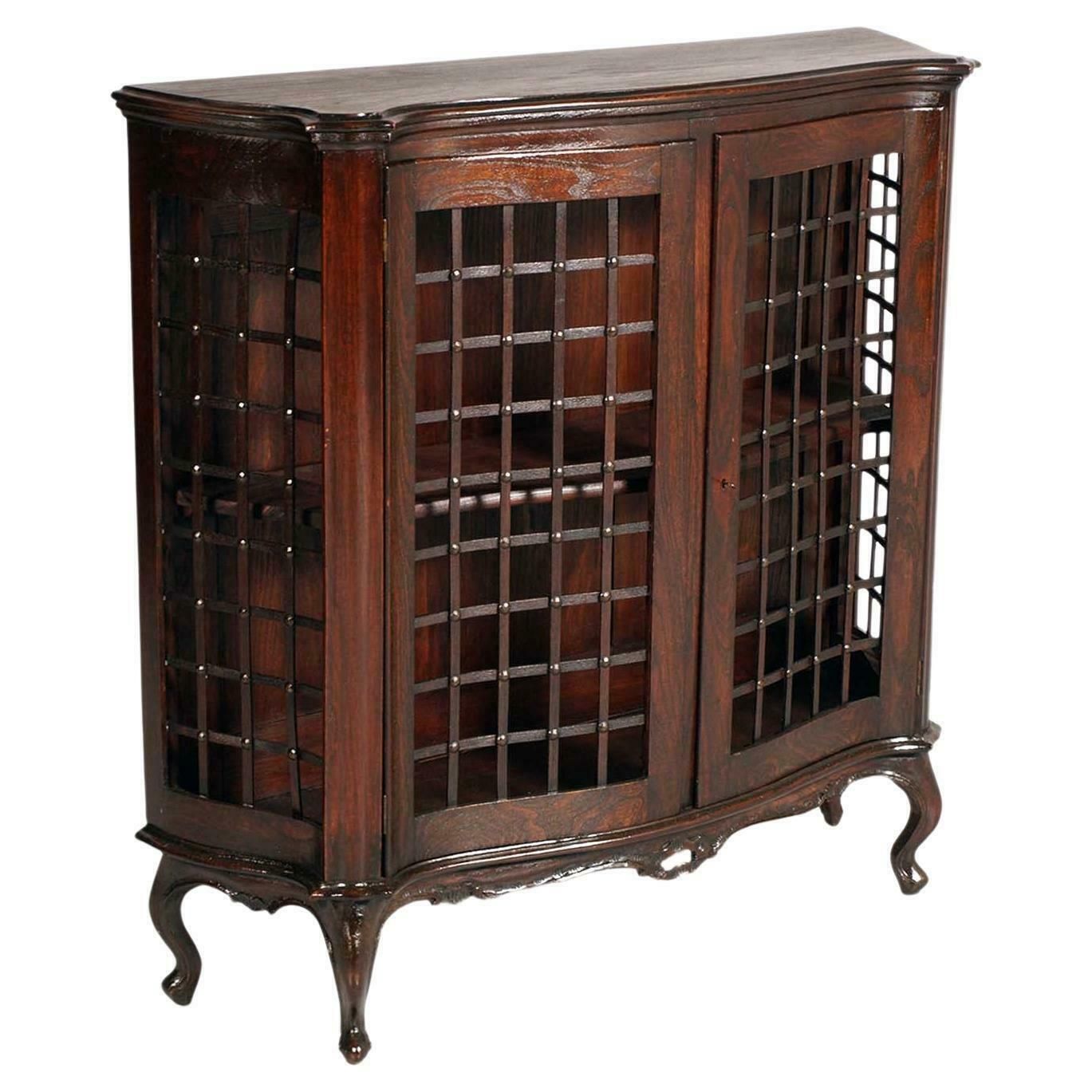 Venetian Art Nouveau Bookcase, Vincenzo Cadorin Attributed For Testolini Frères