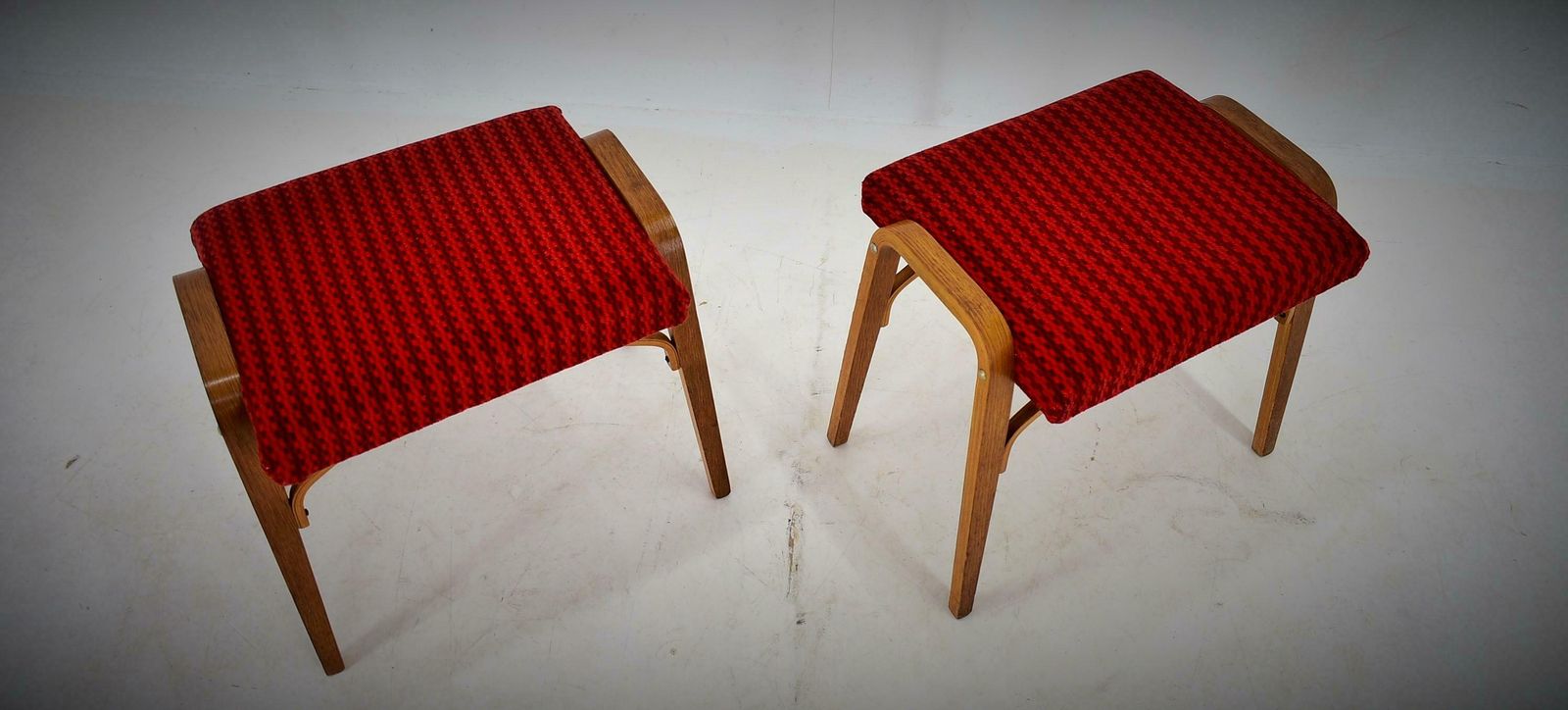 1960s Ludvik Volak Beech Stools By Drevopodnik Holesov, Czechoslovakia photo buy