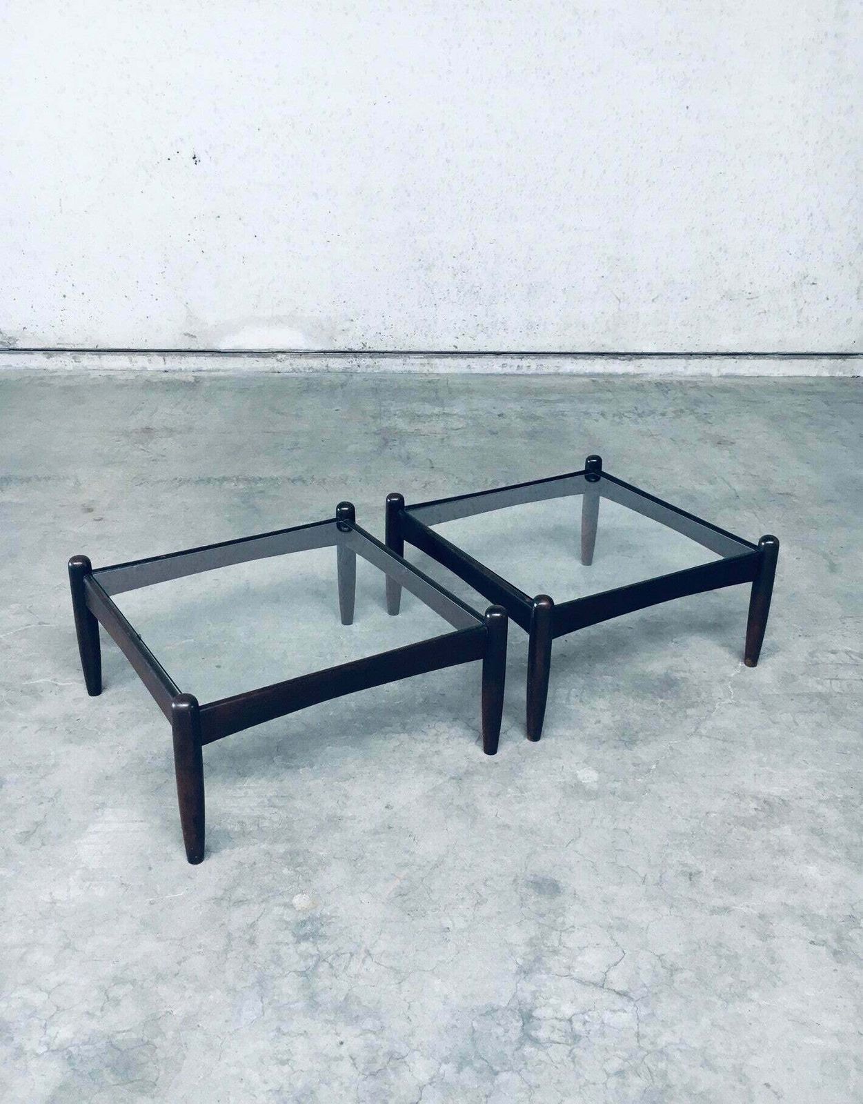 Mid Century Modern Design Lage Bijzettafelset, Zweden Ca. Jaren 1960 photo for sale