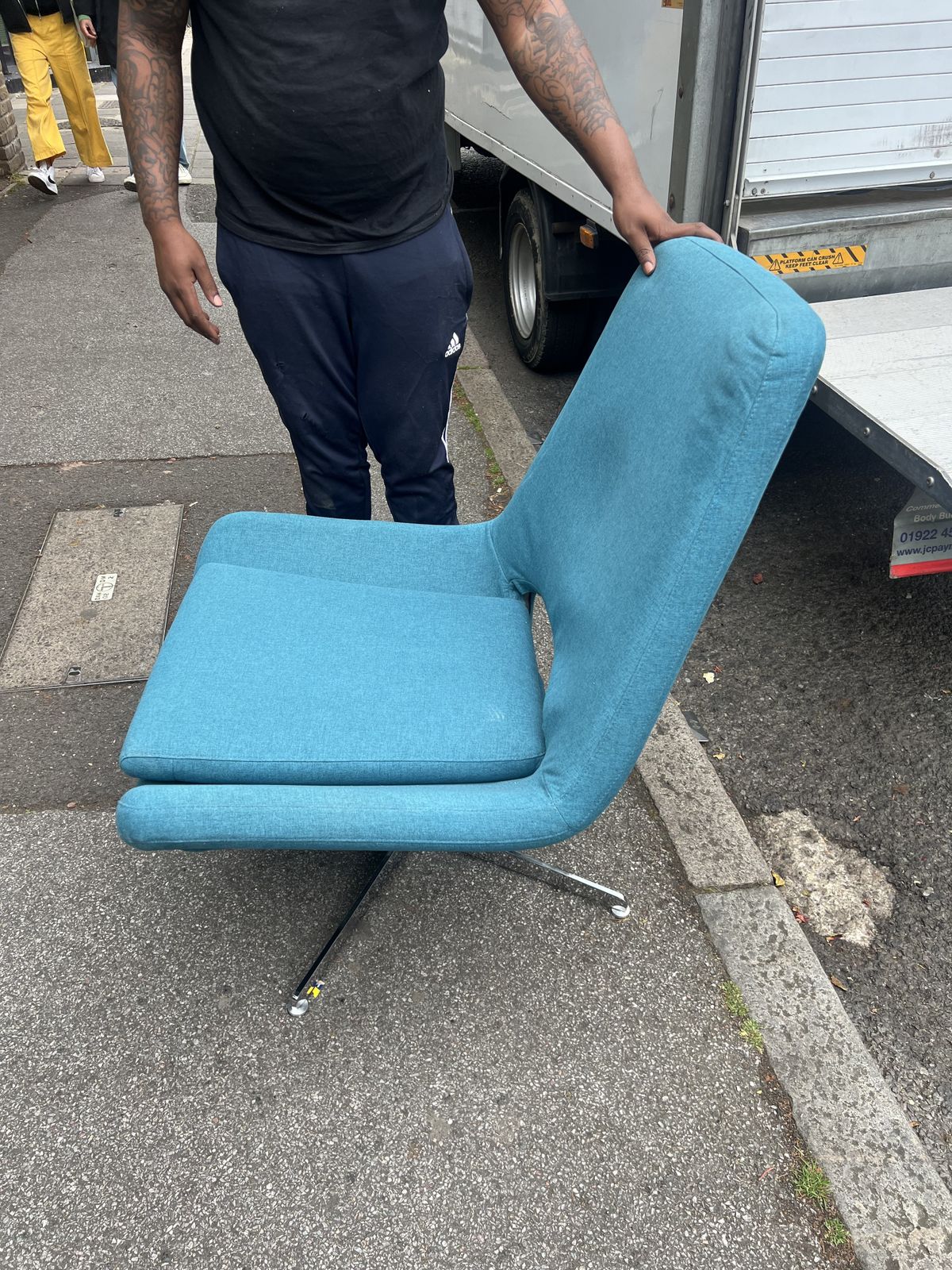Harvey 1960s Style Swivel Chair At Made photo vinterior