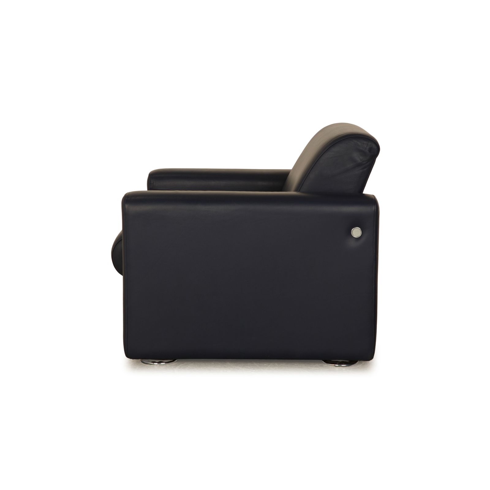 photo furniture Fauteuil Artifort en cuir bleu foncé
