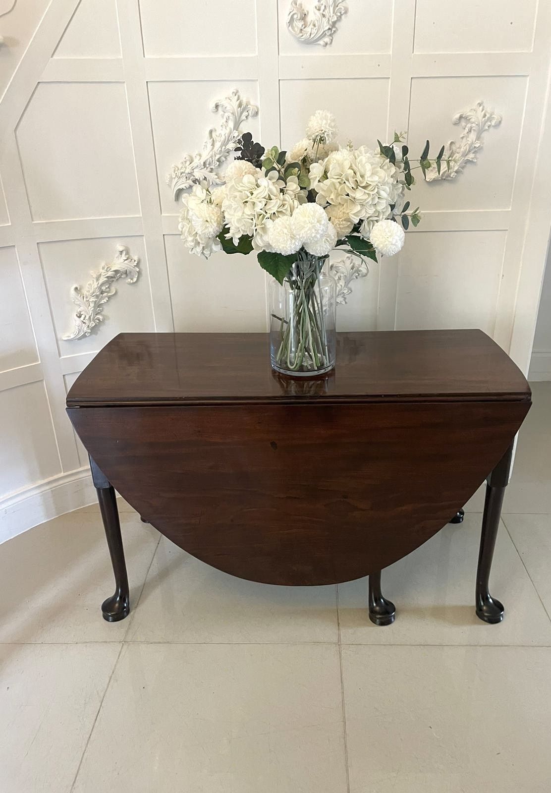 Outstanding Quality Large Unusual Antique 18th Century Mahogany Dining Table photo Furniture