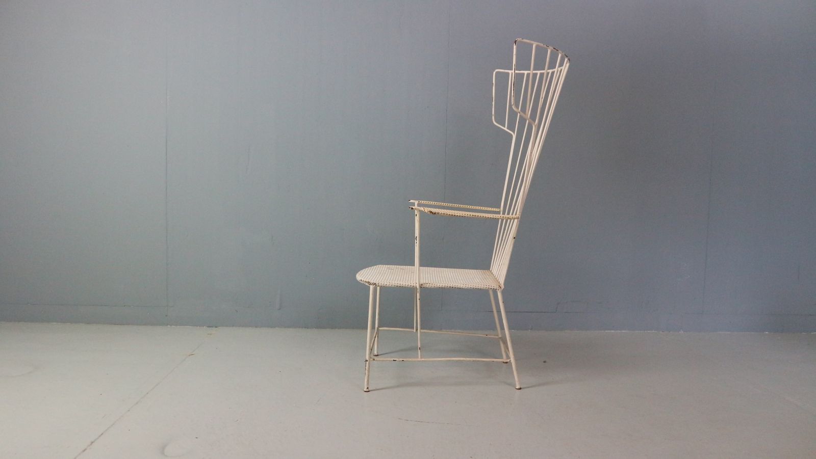 Furniture Rare Lyra Iron Armchair By Anna Lülja Praun & Thomas Lauterbach Sonett photo