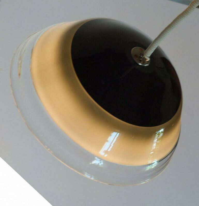 Noti Massari Renato Toso For Leucos, Rare 3 Incalmos Suspension Layered Glass photo buy