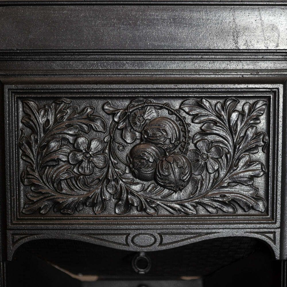 photo for sale Antique Cast Iron Combination Fireplace